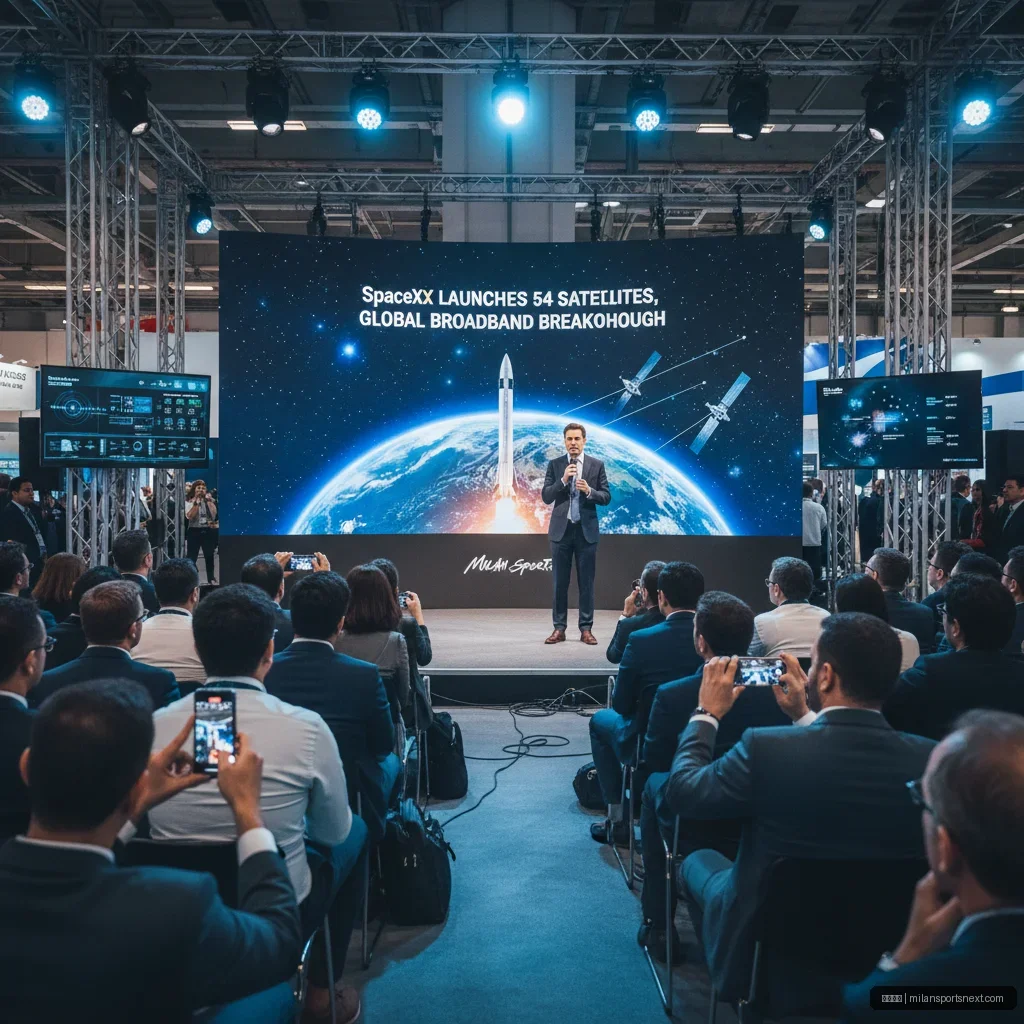 米兰体育 - SpaceX发射54颗卫星，推动全球宽带覆盖新突破 配图1