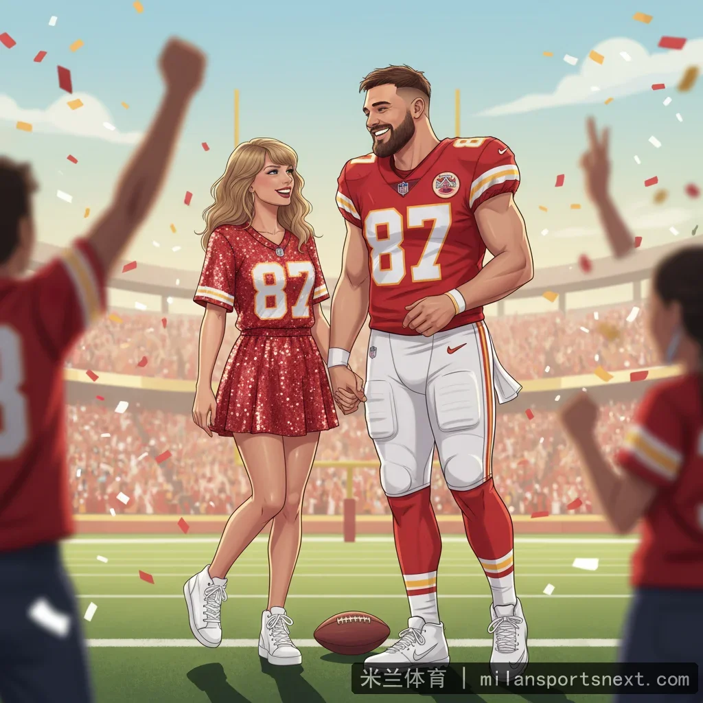 米兰体育 - 泰勒·斯威夫特与特拉维斯·凯尔西约会传闻再掀热议，球场甜蜜互 配图1